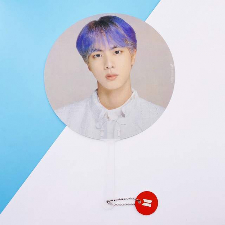 BTS JIN Round fan 18X18CM 22G a set price for 10 pcs