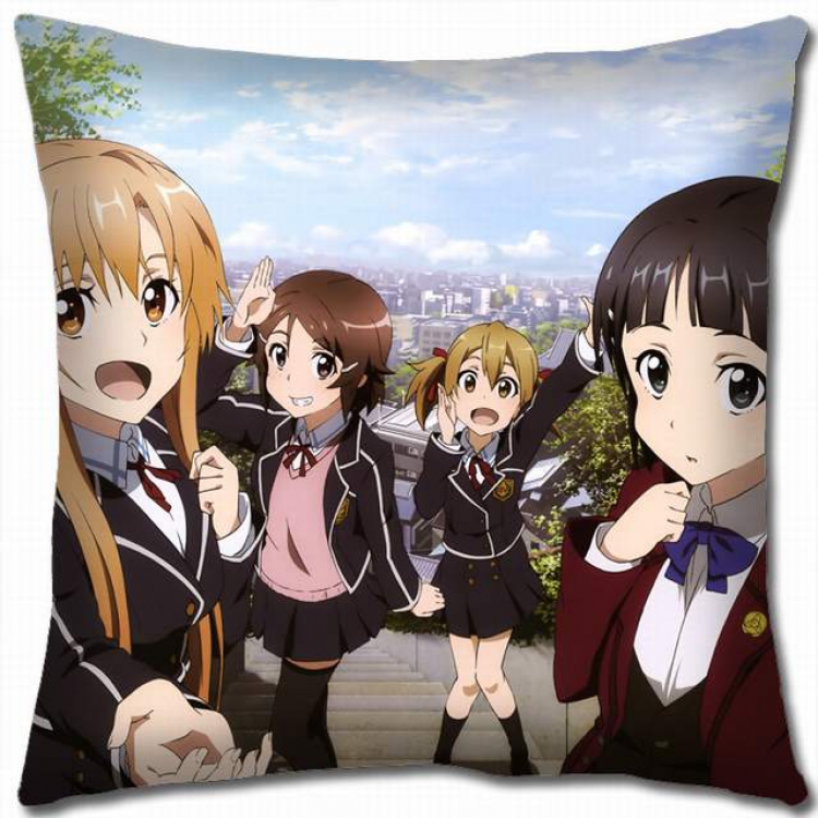 Sword Art Online Double-sided full color pillow cushion 45X45CM-d5-88 NO FILLING