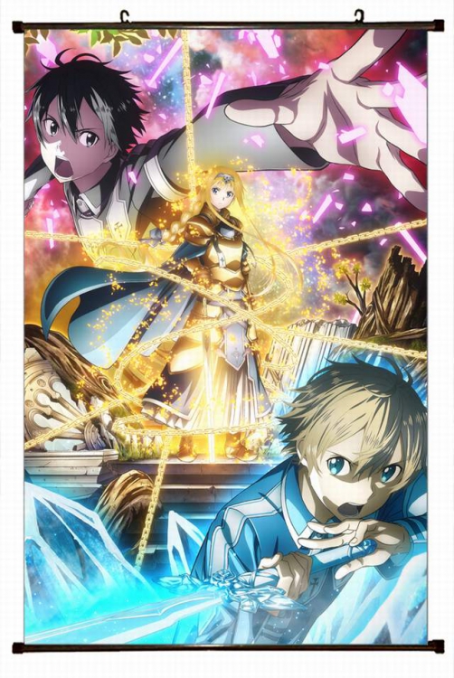 Sword Art Online Plastic pole cloth painting Wall Scroll 60X90CM preorder 3 days d5-238 NO FILLING