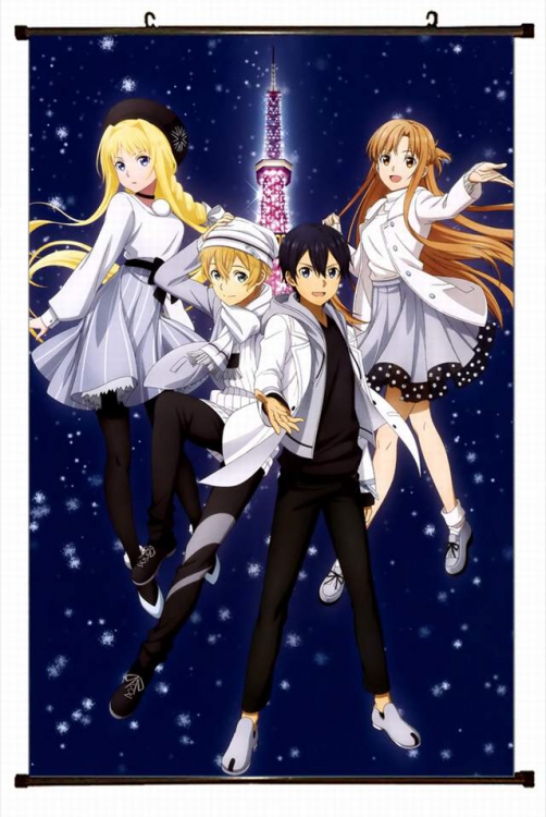 Sword Art Online Plastic pole cloth painting Wall Scroll 60X90CM preorder 3 days d5-354 NO FILLING