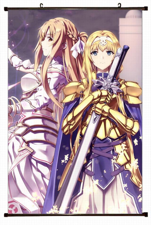 Sword Art Online Plastic pole cloth painting Wall Scroll 60X90CM preorder 3 days d5-400 NO FILLING