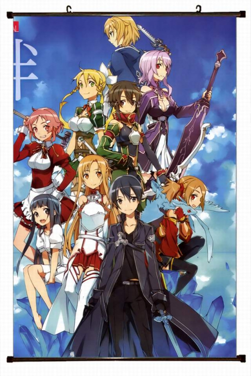 Sword Art Online Plastic pole cloth painting Wall Scroll 60X90CM preorder 3 days d5-401 NO FILLING
