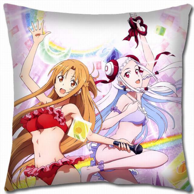 Sword Art Online Double-sided full color pillow cushion 45X45CM-d5-168 NO FILLING