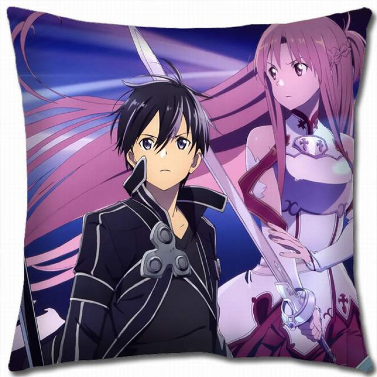 Sword Art Online Double-sided full color pillow cushion 45X45CM-d5-196 NO FILLING