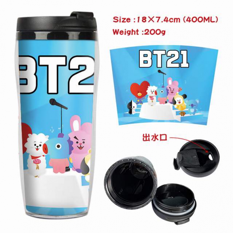 BTS Starbucks Leakproof Insulation cup Kettle 18X7.4CM 400ML