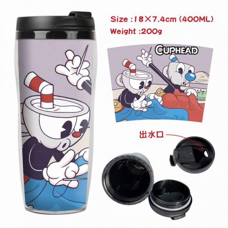Cuphead gray Starbucks Leakproof Insulation cup Kettle 18X7.4CM 400ML