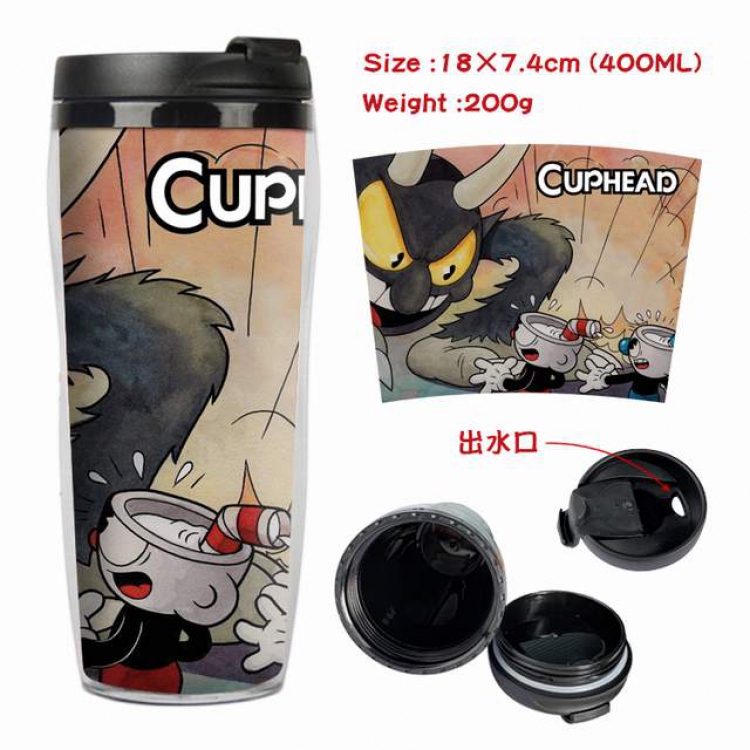 Cuphead Starbucks Leakproof Insulation cup Kettle 18X7.4CM 400ML