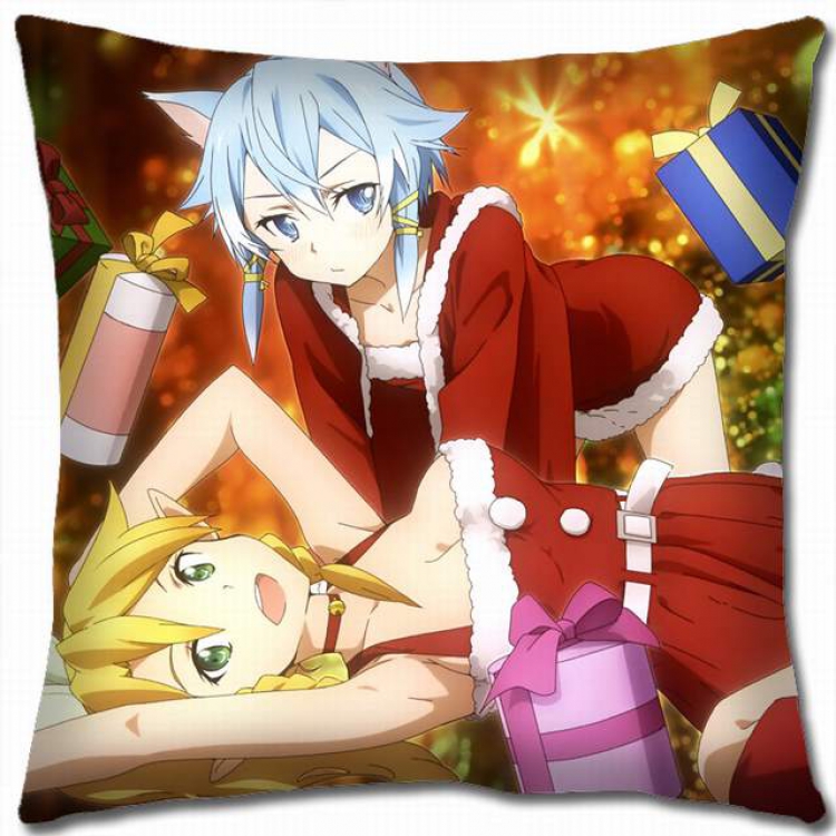 Sword Art Online Double-sided full color pillow cushion 45X45CM-d5-286 NO FILLING