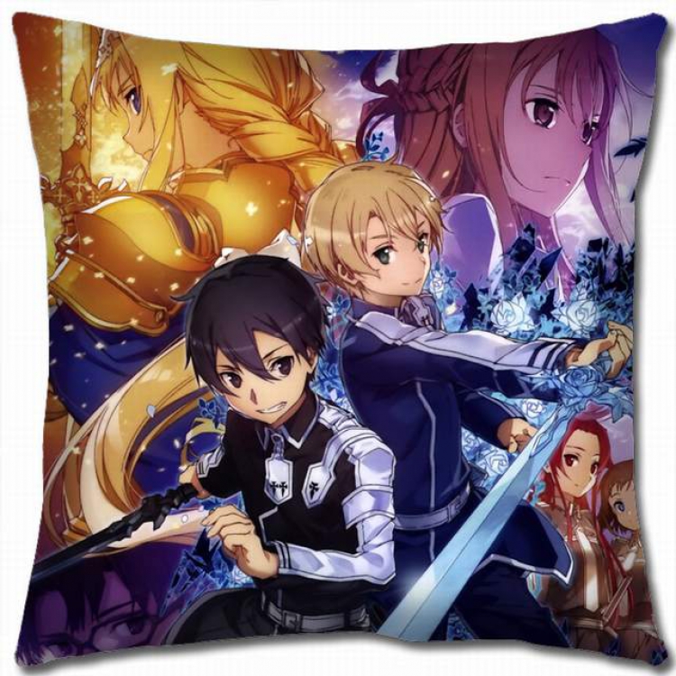 Sword Art Online Double-sided full color pillow cushion 45X45CM-d5-294A NO FILLING