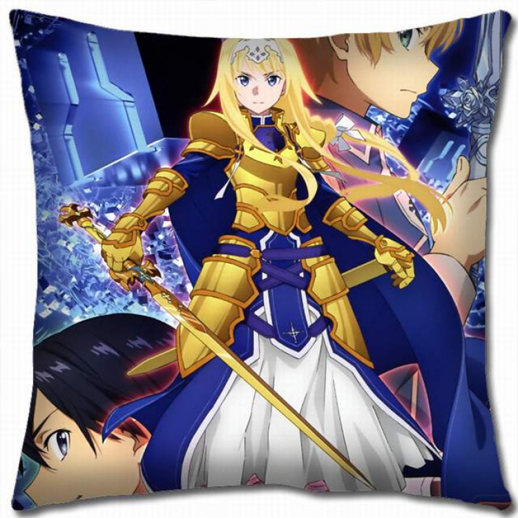 Sword Art Online Double-sided full color pillow cushion 45X45CM-d5-308B NO FILLING