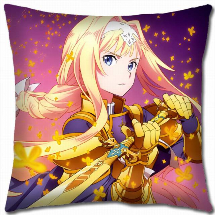 Sword Art Online Double-sided full color pillow cushion 45X45CM-d5-315 NO FILLING