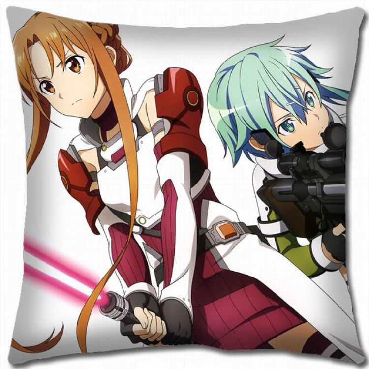 Sword Art Online Double-sided full color pillow cushion 45X45CM-d5-314 NO FILLING