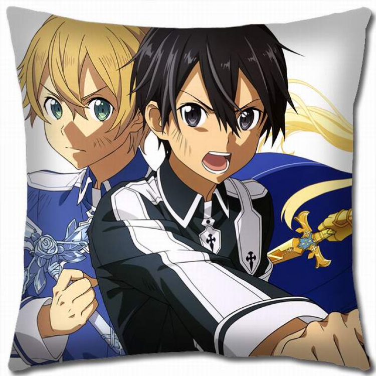 Sword Art Online Double-sided full color pillow cushion 45X45CM-d5-319 NO FILLING