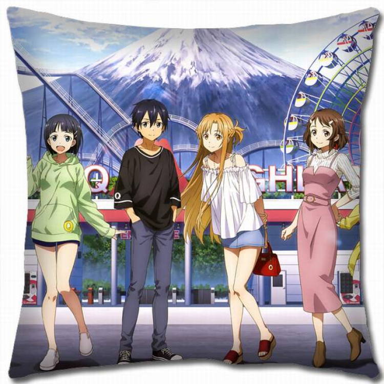 Sword Art Online Double-sided full color pillow cushion 45X45CM-d5-320 NO FILLING