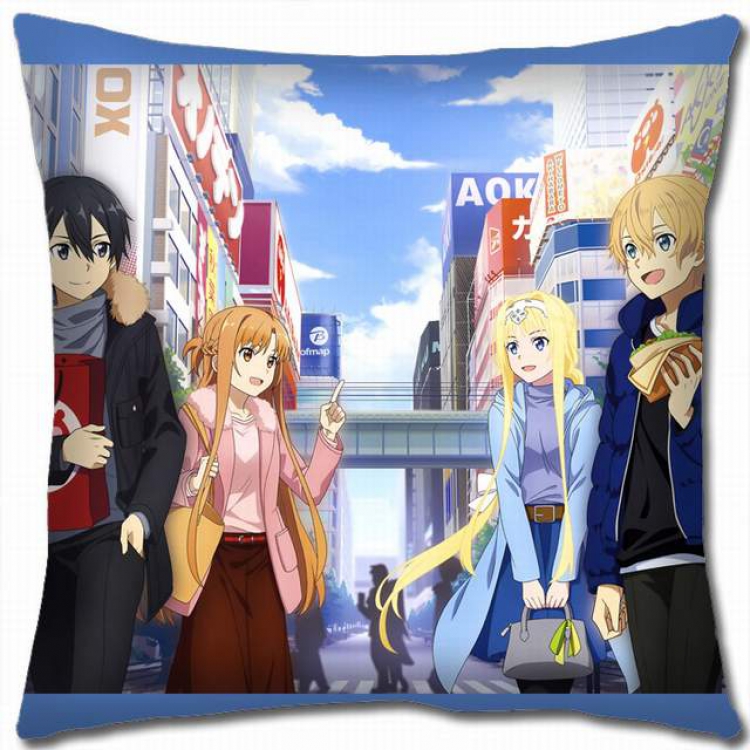 Sword Art Online Double-sided full color pillow cushion 45X45CM-d5-318 NO FILLING