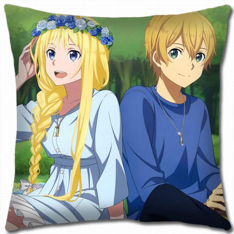 Sword Art Online Double-sided full color pillow cushion 45X45CM-d5-324 NO FILLING