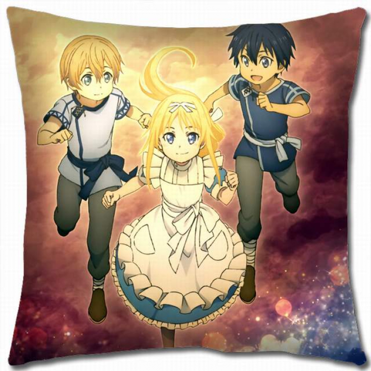Sword Art Online Double-sided full color pillow cushion 45X45CM-d5-333 NO FILLING