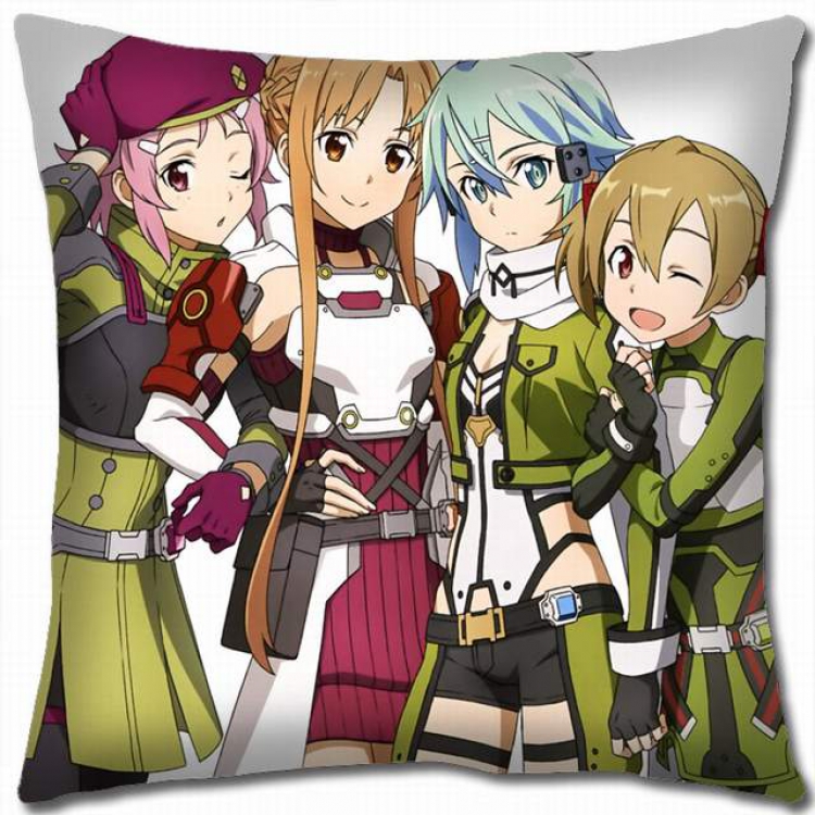 Sword Art Online Double-sided full color pillow cushion 45X45CM-d5-338 NO FILLING
