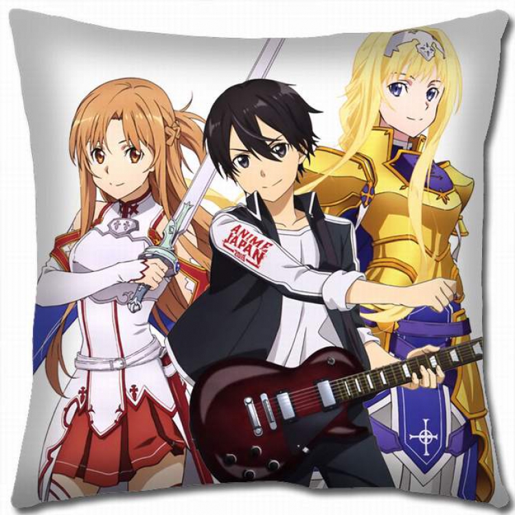 Sword Art Online Double-sided full color pillow cushion 45X45CM-d5-337 NO FILLING