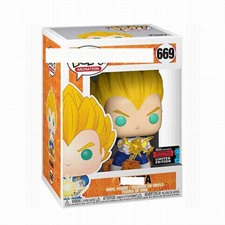 FUNKO POP669 Dragon Ball Vegeta IV Boxed Figure Decoration Model 10CM