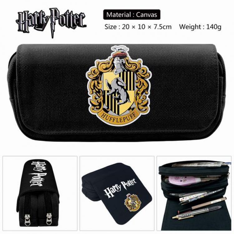 Harry Potter Anime double layer multifunctional canvas pencil bag stationery box wallet 20X10X7.5CM 140G Style G