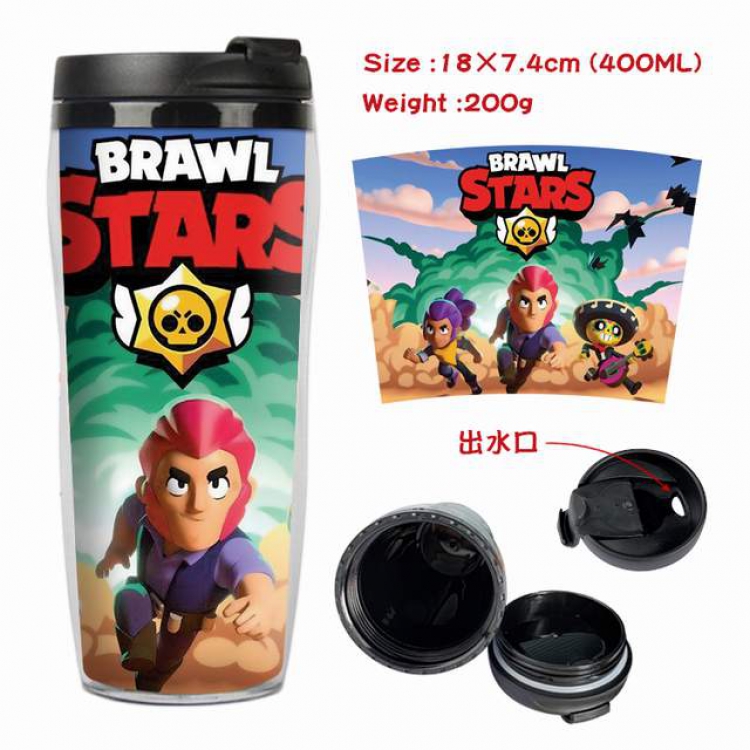Brawl Stars Starbucks Leakproof Insulation cup Kettle 18X7.4CM 400ML Style C
