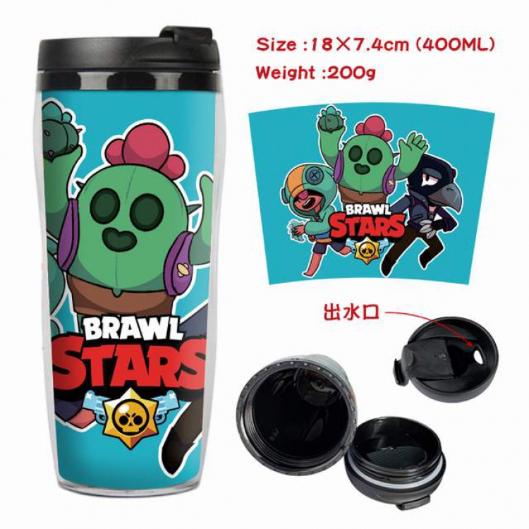 Brawl Stars Starbucks Leakproof Insulation cup Kettle 18X7.4CM 400ML Style D