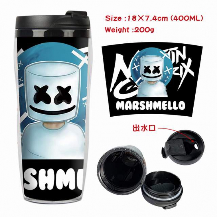 Marshmello Starbucks Leakproof Insulation cup Kettle 18X7.4CM 400ML Style C