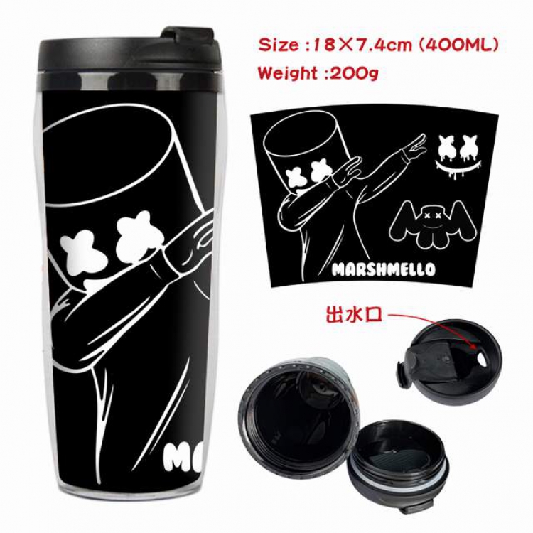 Marshmello Starbucks Leakproof Insulation cup Kettle 18X7.4CM 400ML Style A
