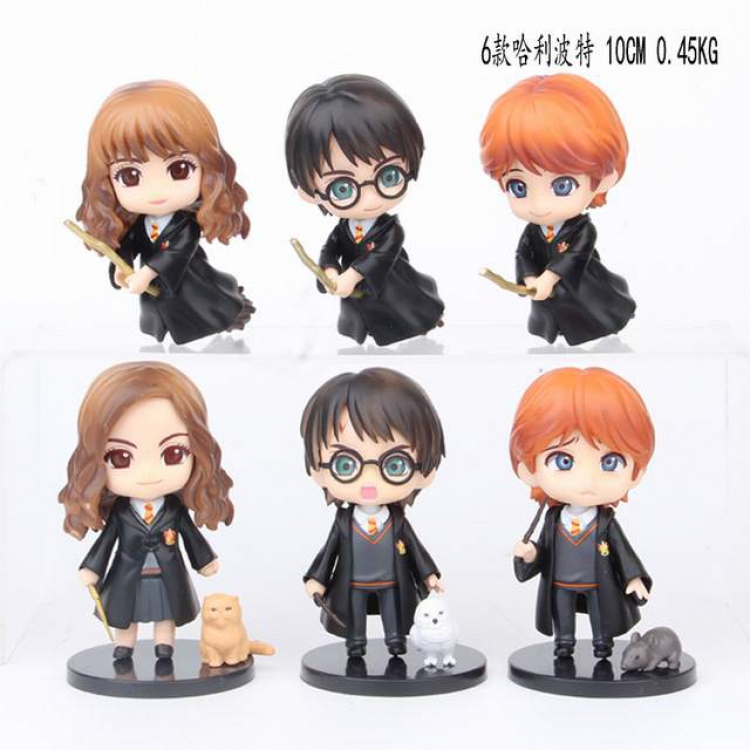 Harry Potter a set of 6 Bagged Figure Decoration Model 10CM 0.45KG a box of 50 set