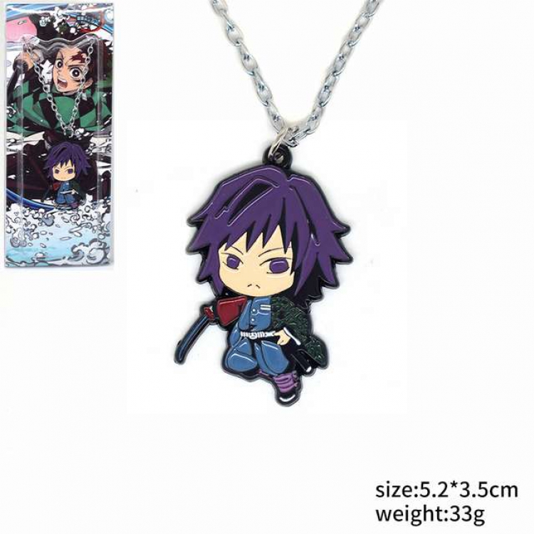 Demon Slayer Kimets Necklace pendant 5.2X3.5CM 33G