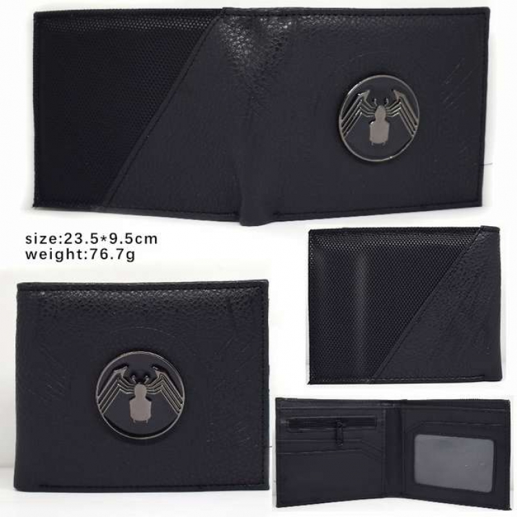 The avengers allianc Spiderman Short bi-fold wallet black 23.5X9.5CM 76.7G