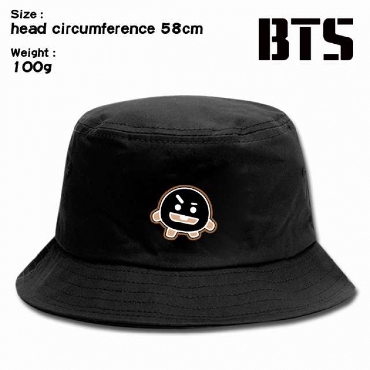 BTS Anime silkscreen canvas fisherman hat