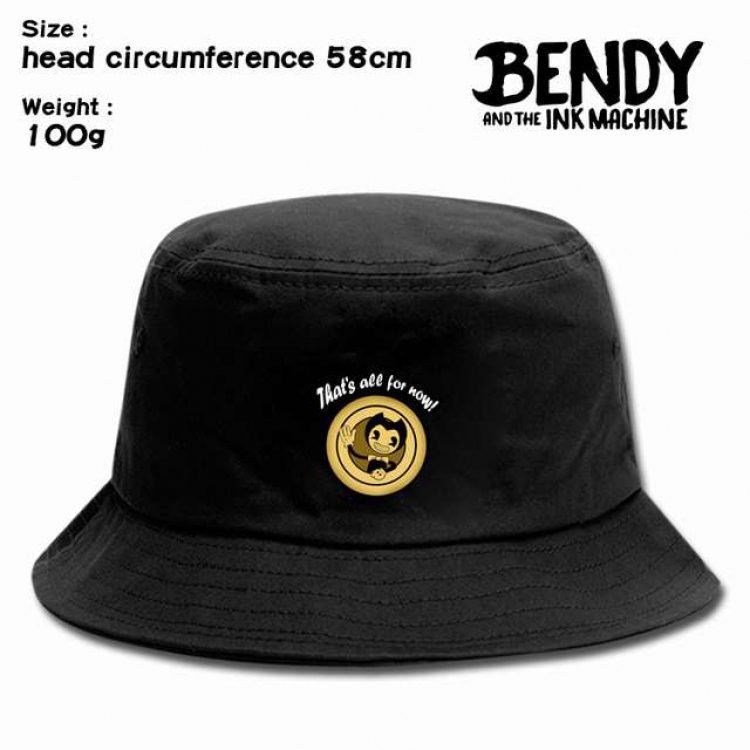 Bendy and ink machin Anime silkscreen canvas fisherman hat