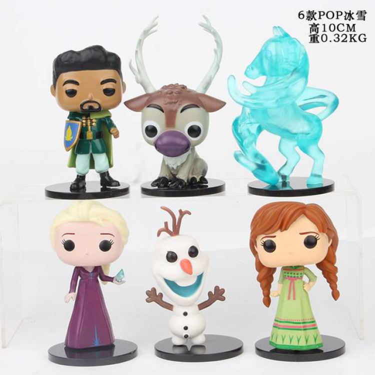 POP Frozen Bagged Figure Decoration Model 10CM 0.32KG a set of 5 a box of 50 sets