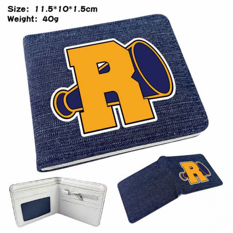 Riverdale Anime Printed denim color picture bi-fold wallet 11.5X10X1.5CM 40G