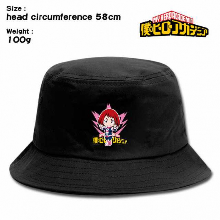 My Hero Academia Ochaco Urarka Anime silkscreen canvas fisherman hat