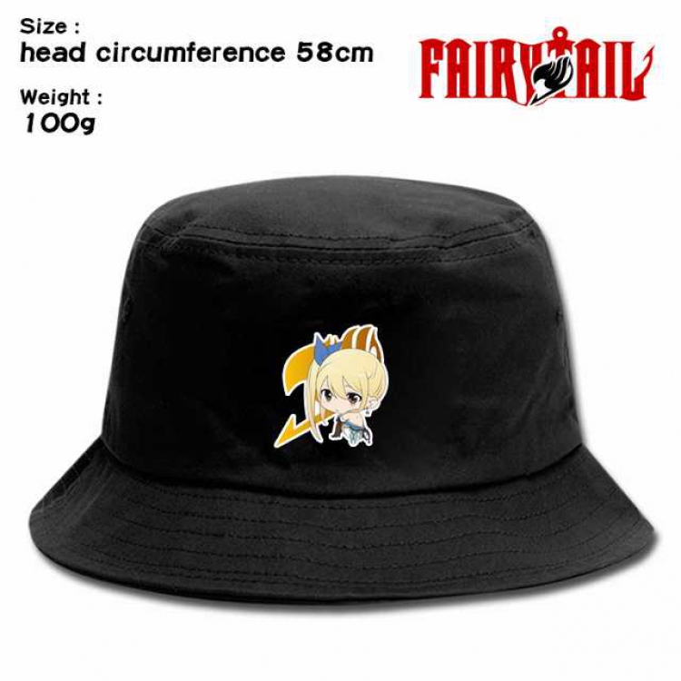 Fairy Tail Lucy Heartfilia Anime silkscreen canvas fisherman hat