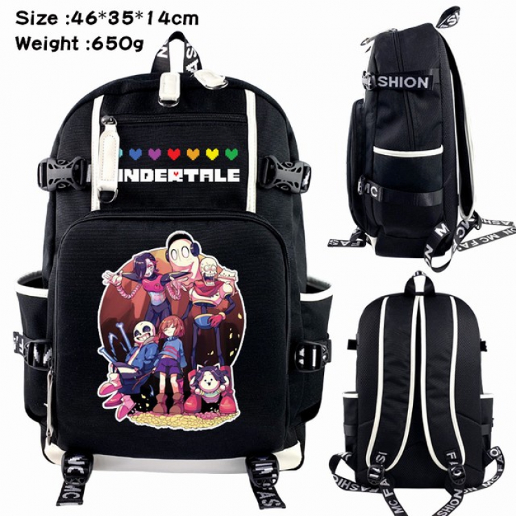 Undertale Anime Backpack schoolbag 46X35X14CM 650G