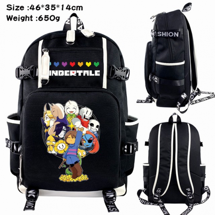 Undertale Anime Backpack schoolbag 46X35X14CM 650G