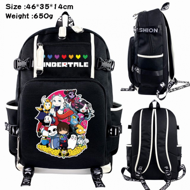Undertale Anime Backpack schoolbag 46X35X14CM 650G