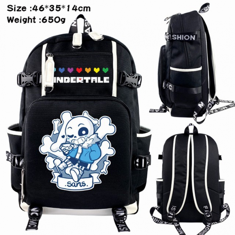 Undertale Anime Backpack schoolbag 46X35X14CM 650G