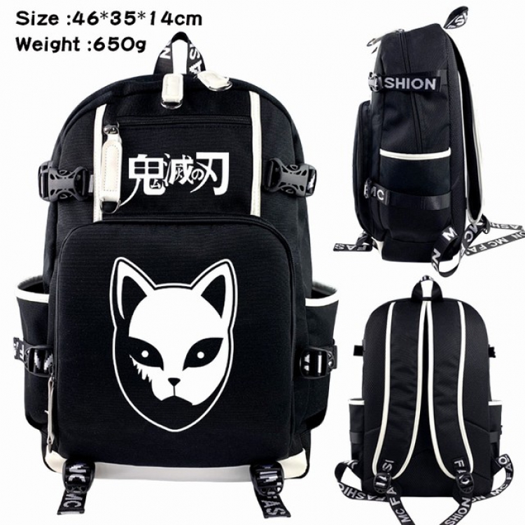 Demon Slayer Kimets Anime Backpack schoolbag 46X35X14CM 650G