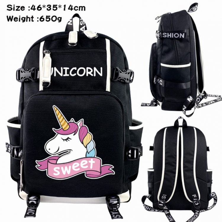 Unicorn Anime Backpack schoolbag 46X35X14CM 650G