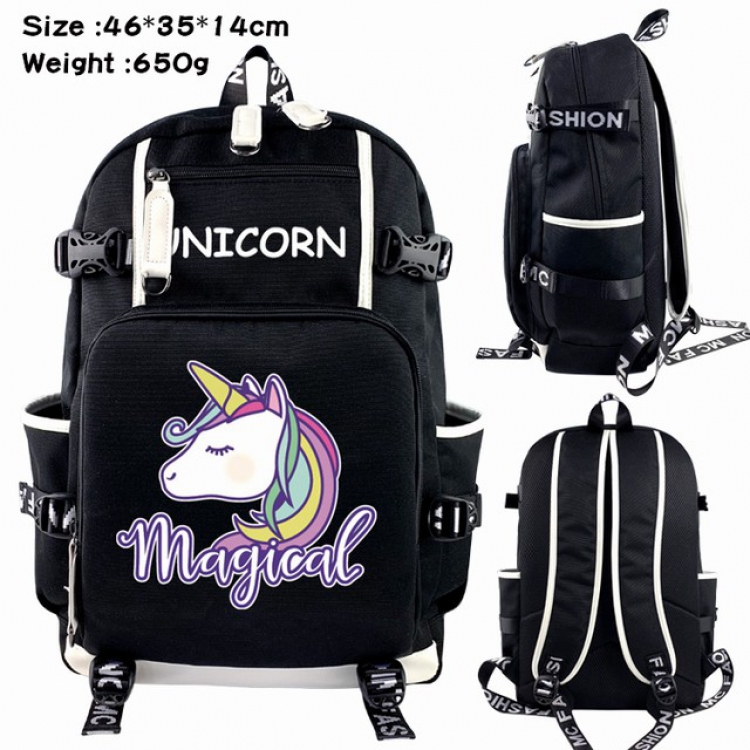 Unicorn Anime Backpack schoolbag 46X35X14CM 650G