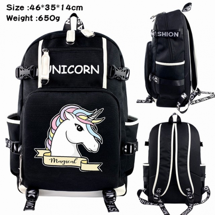 Unicorn Anime Backpack schoolbag 46X35X14CM 650G