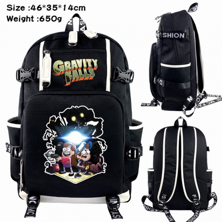 Gravity Falls Anime Backpack schoolbag 46X35X14CM 650G