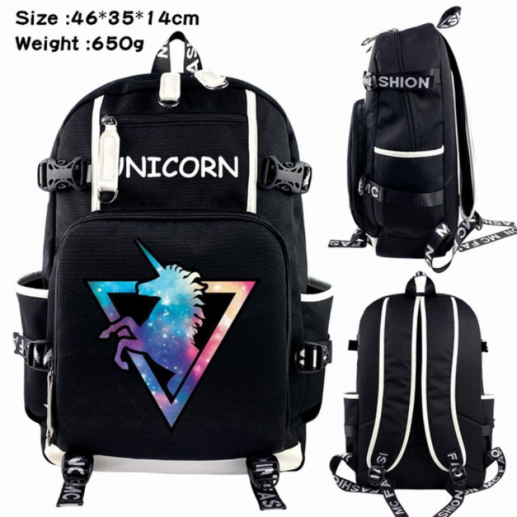 Unicorn Anime Backpack schoolbag 46X35X14CM 650G