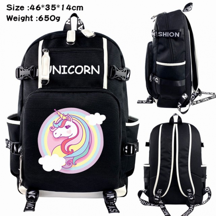 Unicorn Anime Backpack schoolbag 46X35X14CM 650G