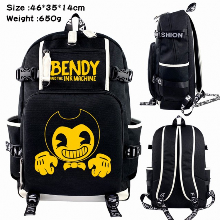 Bendy and ink machin Anime Backpack schoolbag 46X35X14CM 650G